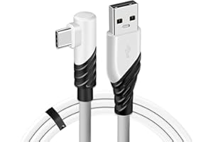 tinshow Link Cable 5M Compatible with Oculus/Meta Quest 3/3S Quest 2 /Pro/Pico 4/Pico 4 Ultra Long VR Headset Cable for PC/Steam VR Games 60W Fast Charging USB 3.2 A to Type-C 5Gbps High Speed
