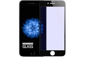 ‎DOUPI doupi FullCover Panzerfolie für iPhone 6 / 6S (4,7 Zoll), Preimium 9H Hartglas HD Displayschutz Anti Kratzer Glas Schutzfolie, schwarz
