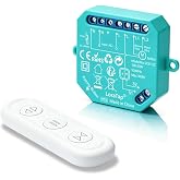 LoraTap Shutter Switch, Receiver Wireless Relay Module with RF Remote Control, Radio Transmitter 868 MHz, Curtain