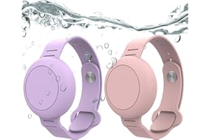 Dingfeiyu Airtag Pulsera niño Impermeable, Pulsera airtag niño, Correa protección Silicona airtag niños, localizador GPS Pulsera para airtag niño Anti-arañazos