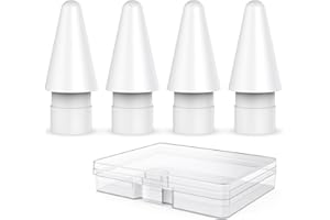 Delidigi 4 Pezzi Punte Apple Pencil per Apple Pencil Pro/USB C/Apple Pencil 2/1 Generazione, Alta Sensibilità Punta Tips Ricambio Accessori, iPencil Nib Tip per iPad