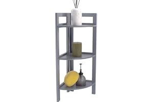 Dylex Main Corner Shelf Stand 3 Tier Organisers Rack Bathroom Storage Shelves Display Unit