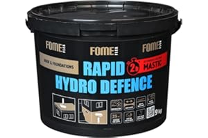 Universalabdichtung und Feuchtigkeitssperre auf Polymer-Bitumen basis FOME FLEX Rapid Hydro Defence 4,5kg für Dach, Wände und Fundament