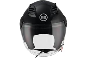 BHR Casco Demi-Jet 804 TOP| Casco Scooter Omologato ECE | Casco Motorino con Visiera Antigraffio e Sgancio Micrometrico