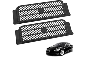 DASIAUTOEM 2 Stück Model 3 Rücksitz Entlüftungsabdeckun Luftstrom, Schutzabdeckung Lüftungsgitter, Klimaanlagen-Schutzabdeckung, Einlassabdeckung Klimaanlage, für Model3 21-23 Zubehör