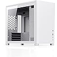 Jonsbo D30 mATX Boîtier PC pour refroidissement AIO, boîtier PC, boîtier PC Gaming PC en verre, m ATX boîtier petit boîtier PC, boîtier PC, boîtier PC, boîtier PC Matx (blanc)