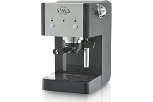 Gaggia GranGaggia Deluxe Black Machine à expresso manuelle, pour café moulu et dosettes, 15 bars, Couleur Noir, RI8425 / 11