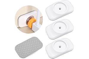 OBIDODI 4 Pack Baby Gate Wall Protector, Wall Saver Stair Gate Wall Protector for Baby Gate Extension Stair Gate Extension for Protecting Babies & Pets Safety (Rounded Corners)