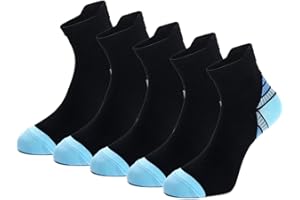 WEEKEND PENINSULA 5 Paar Kompressionssocken Sportsocken Laufsocken für Herren & Damen Münner Leichtgewicht Kompressionsstrümpfe Funktionssocken Sneaker Socken