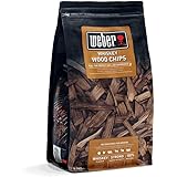 Weber 17627 Chipsy wędzarnicze Whiskey, 700 g, wędzenie, aromat, grillowanie, brązowe, 30 x 30 x 55 cm