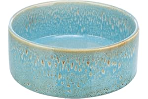 TRIXIE - Comedero para Perro de cerámica, 0,9 l/ø 16 cm., Azul