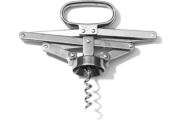 Alessi Socrates korkdragare, rostfritt stål, silver, 6,7 x 15,5 x 9 cm