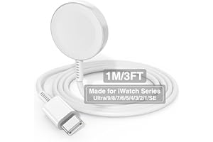 deloni Apple Watch Charger MFi Ceritified iWatch USB-C Charger Cable for iWatch Charger Cable for New Ultra Watch Fast Charge 1M Watches Charger for Apple Watch Series 9/8/7/6/5/4/3/2/1/SE/Ultra 2/1