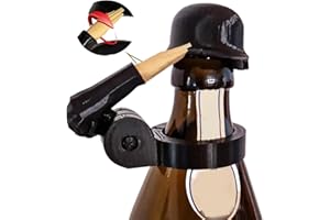 Boluoboluomi Bottle Caps, Funny Salute Soldier Beer Helmet, Reusable, Decorative Caps, Dustproof Protective Caps for Veterans, Active Soldiers