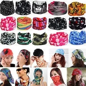 Dayton EASY4BUY Bandana Cap Head Wrap Motorcycle Bicycle Headband Scarf Face Mask for Yamaha SZ RR - Set of 2.