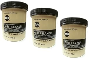 Lot de 3 crèmes lissantes TCB No Base Crème Relaxer Régulaire – Normale 425 g (total – 1275 g)