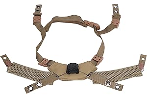 banapoy Sangle de Menton pour Casque, Système de Suspension de Casque Tactique Réglable, Système de Rétention de Casque Airsoft, Accessoires de Mentonnière pour Rapide pour Mich pour