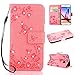 Produktbild IKALITE 3D Butterfly Bling Glitter Glitzer Diamond Musterg Ledertasche Slim Retro Bookstyle mit Standfunktion Karteneinschub Magnetverschluss Flip Wallet Hülle Schutzhülle für Samsung Galaxy Note 9