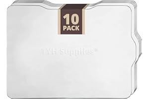 TYH Supplies 10 Pack Drip Tray Liners for Grill | Compatible with Traeger Ironwood 650 Grill Drip Tray BAC506 | Disposable Aluminum Grill Tray for Catching Grease | 21 x 15.5 Inch - Folded