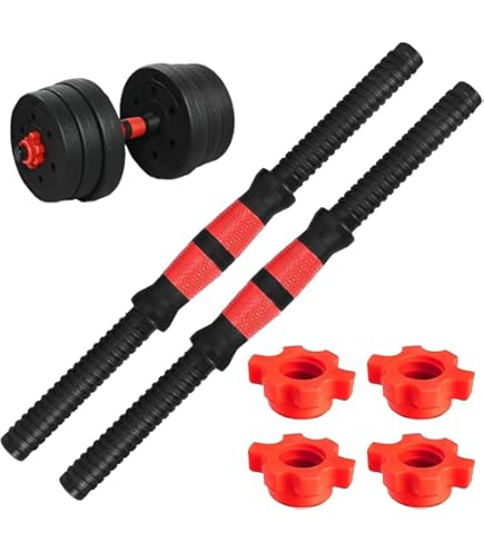 Sunny Health & Fitness 36 cm chromen halterstangset, verstelbare halterstangen met stervergrendeling, geschikt voor 25 mm standaardplaten - STDBH-14