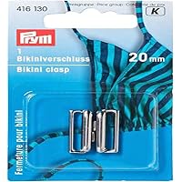 2 Fermagli Per Bikini In Plastica Trasparente – Chiusure Da 10 Mm Facili E Pratiche