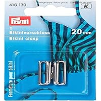 2 Fermagli Per Bikini In Plastica Trasparente – Chiusure Da 10 Mm Facili E Pratiche