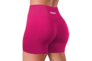 AUROLA Camo Collection Pantalones Cortos de Entrenamiento para Mujer Logotipo Sutil Sin Costuras Scrunch Gym Yoga Running Active Short