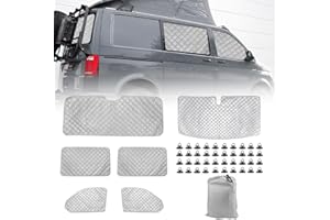 ZWPARTS Pare-Soleil pour Pare-Brise de Camping Car Remplacement pour VW T5 T6 Kombi, Lot de 6 Pare-Soleil Thermiques Internes avec Sac de Rangement,100% Occultation