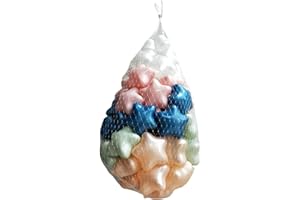 Wharick 100Pcs Star and Round Set Balls for Ball Pit,Ocean Ball Crush Proof Play Balls,Soft Plastic Balls for Toddlers Baby Kids