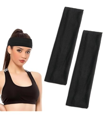 Fascia Capelli Sportiva Donna E Uomo - Larghezza 5-15 Cm - Antiscivolo E Traspirante - Per Yoga, Fitness, Corsa - Foto 8