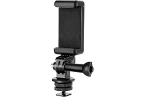 NEEWER Handyhalter/Hot Shoe Mount Adapter Set Action Kamera Mount Kompatibel mit GoPro Hero 12 11 10 9 8 DJI OSMO Action 4 3 2 iPhone 15 Pro Max 14 13 Pro Samsung S23, Anbringen an DSLR oder Ringlicht