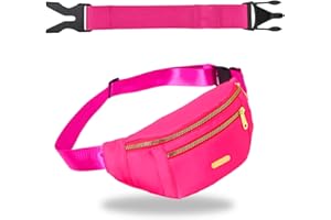 Nadiaen Pink Bumbag,Bumbags for Ladies,Fashion Bum Bags for Women for Women & Men,Fashion Waist Packs with 30cm Extension Strap,Ladies Bum Bag Ideal for Travel,Running,Cycling,Hiking