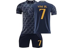 PANGKII R. Madrid Football Kits for Kids, 23/24 Tracksuit for Kids and Adults ，R. Madrid Home Away Soccer Jersey Boys' Football Training Shirts Men's Activewear Soccer Kit