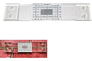 TEDIOUS Fisurometro monitoreo de grietas | Monitor de grietas acrílico | Medidor de monitoreo de herramienta de medición de grietas | Regla de espacios precisa para detectar grietas y deformaciones de paredes