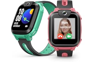 imoo Watch Phone, Smartwatch para niños 4G con videollamadas en HD, Smartwatch para niños con posicionamiento GPS en Tiempo Real, Resistencia al Agua IPX8 (Z1, Rojo Rosa)