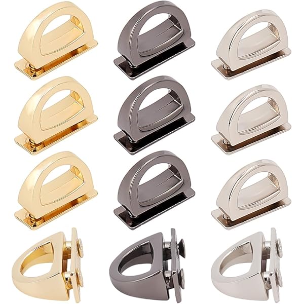 4/10/20Pcs D Ring Metal Buckles Bag Strap Arch Bridge Connector Hook Accessories For Handbags Handle Clasp Side Clip Rings Clamp
