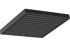 hansgrohe Kopfbrause Pulsify E, Brausekopf 260mm, Duschkopf Regendusche mit 1 Strahlart, Mattschwarz