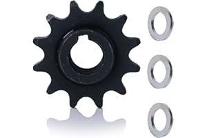 JMCHstore 420 12T Sprocket & Spacer kit with 5/8 Inch Bore for 20 30 Torque Converter CVT for Coleman KT196 CT200U BT200X CT200UEX Mini Bike Go Kart (#40 41 420 Chain 12T)