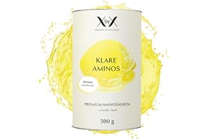 ‎XBYX XbyX Klare Aminos Zitrone EAA Pulver | Premium Aminosäuren Komplex hochdosiert | Protein Nahrungsergänzung Muskelaufbau¹ | Vegan & laktosefrei | Kalorienarm & ohne Zuckerzusatz | 300g | 30 Portionen