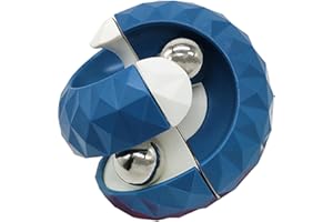 BASSION Orbit Ball Toy, Bead Fidget Cube Puzzle Bead Ball Spinning Toy, Rotating Track Infinite Flip Change Puzzle Games Novelty Creative Stress Relieve Toys for Kids Children Adults