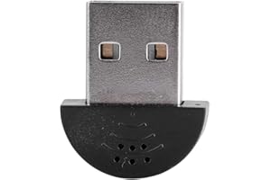 Wendry Portable Mini USB 2.0 Microphone, Mini Studio USB Microphone Vocal Enregistrement Audio Adaptateur MIC pour Ordinateur PC(Noir)