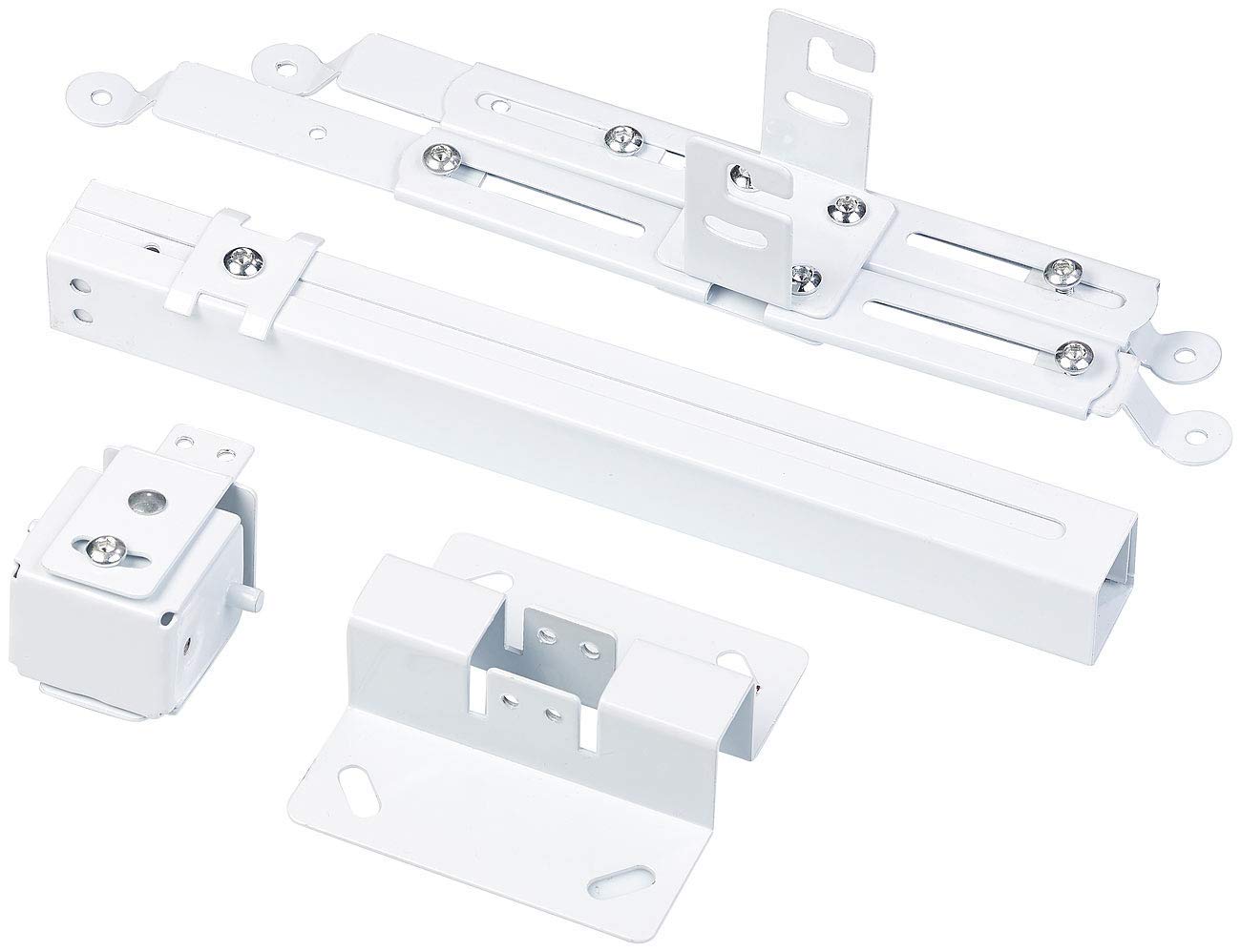 CAPRIGO Heavy Duty 1 Feet to 2 Feet (12 Inch to 24 Inch) Adjustable Projector Ceiling Mount Stand, Universal Projector Wall Mounting Bracket Kit with Swivel, Tilt & Height Adjustments (White-M447) - Image 7