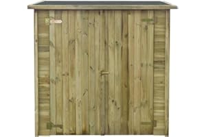 HABITAT ET JARDIN ABRI Jardin Bois ADOSSABLE LIPKI - 1.79 X 0.90 X 1.78/1.87 m