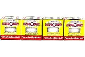 JP Lann Golf Cloud-Flite Balle de Golf Explosive - Blanc - Taille Standard - Lot de 4