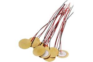 BIlinli 10 Stücke Piezo Pickup Piezo Verstärker Scheiben Piezo Elemente Piezoelektrische Piezo Keramik Wafer Platte Durchmesser 15mm Für Summer Lautsprecher