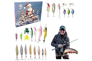 KAEMPE fishing 2025 Mens Adult Fishing Bait & Accessories, 24PCS Gift for Men, Women, Dad, Grandfather, Teen Boys Anglers