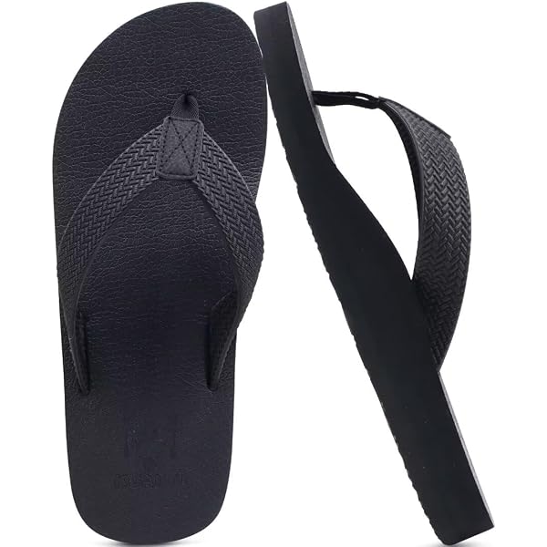Harssidanzar Infradito Uomo In Pelle Sintetica Microfibra – Suola PU Ammortizzata, Supporto Arco, Antiscivolo, Per Spiaggia E Tempo Libero, KM215