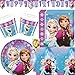 Produktbild Nordlicht Frozen Eiskönigin Anna & Elsa 90 Teile Partyset Teller Becher Servietten Tischdecke Banner für 24 Kinder