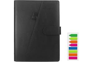 HOMESTEC Cahier de Note Réutilisable Letter A5 - Écrivez à l'Infini - Carnet Numérique Éffaçable et Écologique - 7 Styles de Page - des Marqueurs Adhésifs, Stylo et Chiffron Microfibre Inclus