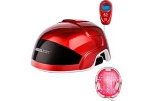 LESCOLTON Sistema de crecimiento del cabello para hombres y mujeres, tratamiento de pérdida de cabello para adelgazar el cabello, restaurar el grosor del cabello volumen y la densidad (rojo)